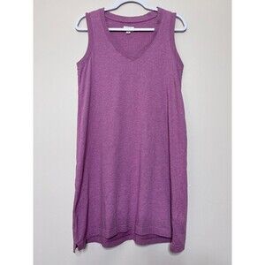 Pact Organic Cotton Softspun Tank Dress Womenn's Size Small Purple Sleeveless